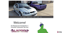 Desktop Screenshot of aladdinswindowtinting.com